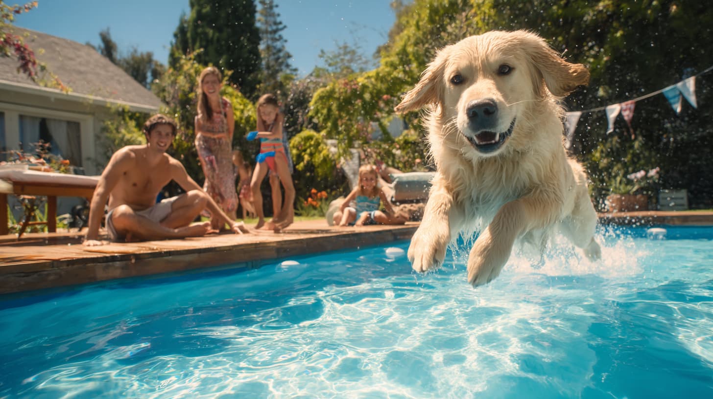 Can Pets Swim in Your Pool? What Fredericton Homeowners Should Know About Pets and Fibreglass Pools